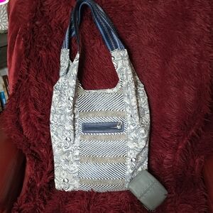 Stylish Blue and Gray Women's Tote Bag